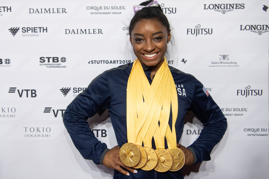 Simone Biles Wins Fourth World Championships All-Around Title